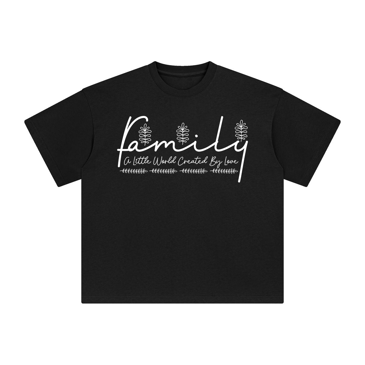 Family A Little World Created By Love Graphic Tee-INNBLAC Fashion Apparel