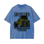 Farmer We Feed the World Pattern Tee-INNBLAC Fashion Apparel