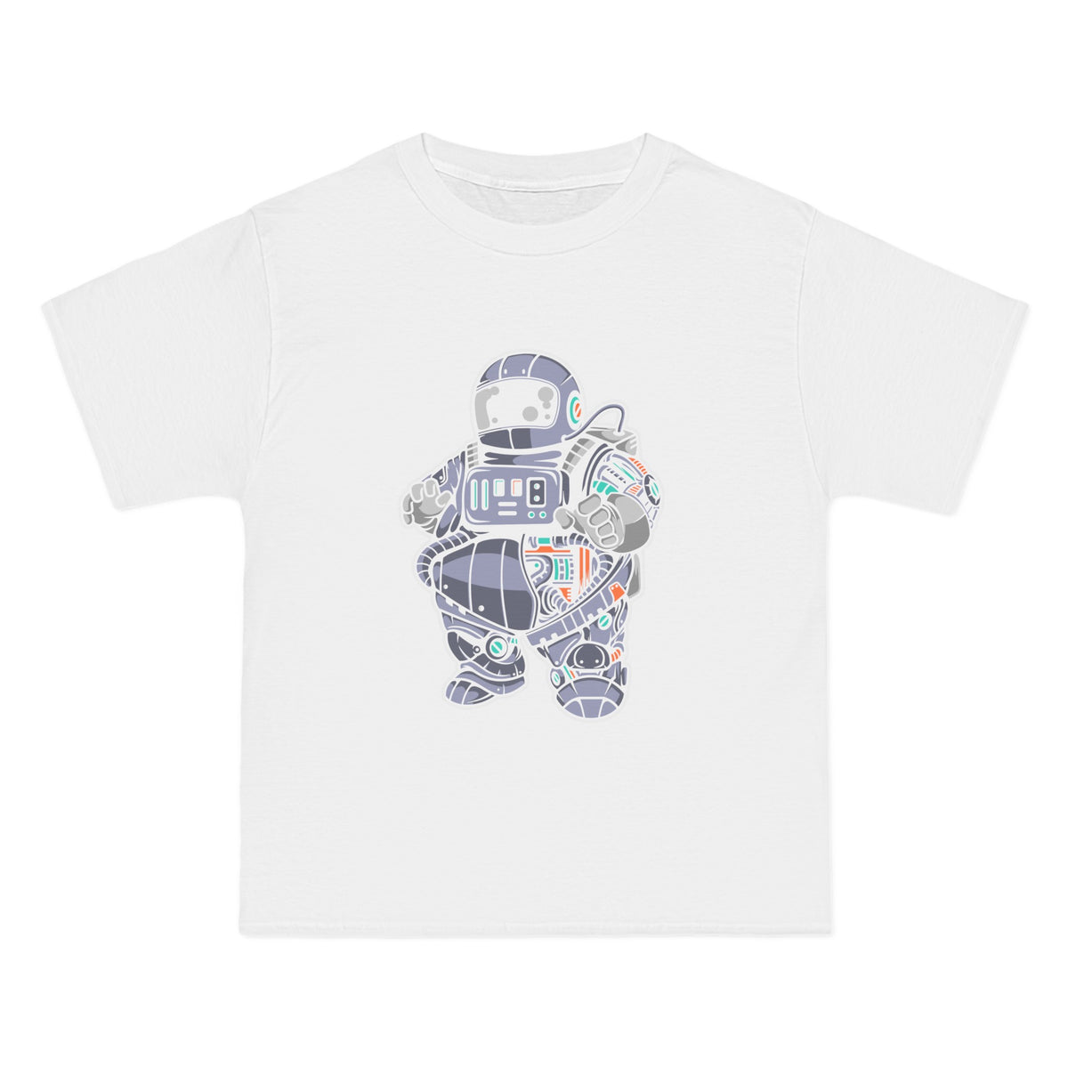 Fat Astronaut Robot Graphic Tee-INNBLAC Fashion Apparel
