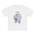 Fat Astronaut Robot Graphic Tee-INNBLAC Fashion Apparel