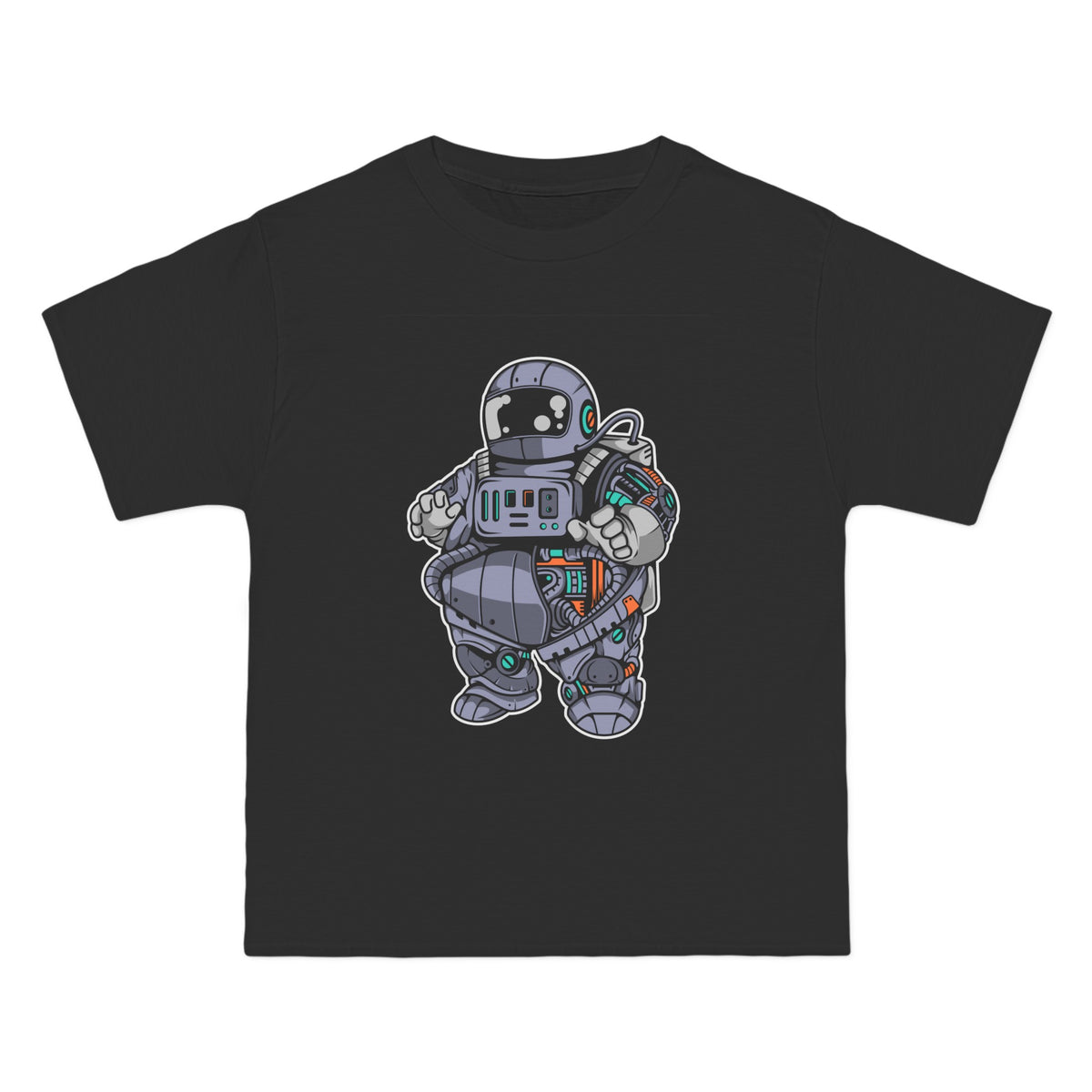 Fat Astronaut Robot Graphic Tee-INNBLAC Fashion Apparel
