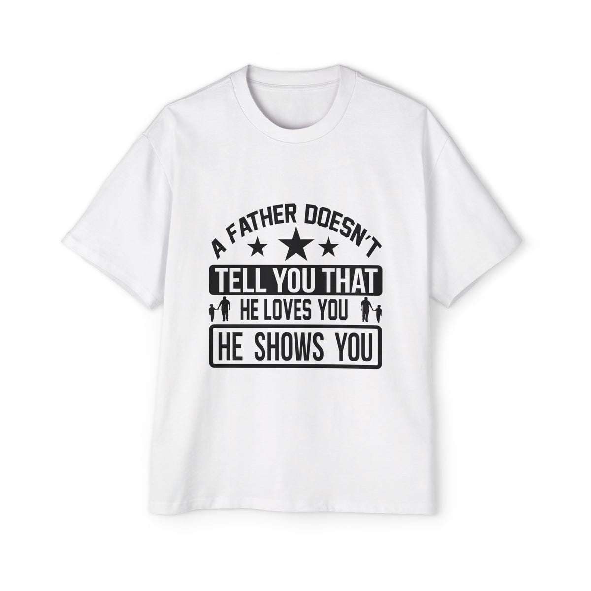 Father's Love Slogan Graphic Tee-INNBLAC Fashion Apparel