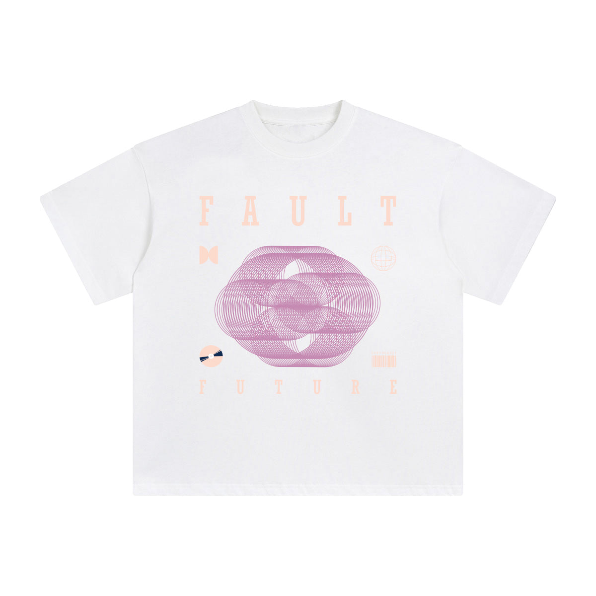 Fault Abstract Art Graphic T Shirt-INNBLAC Fashion Apparel