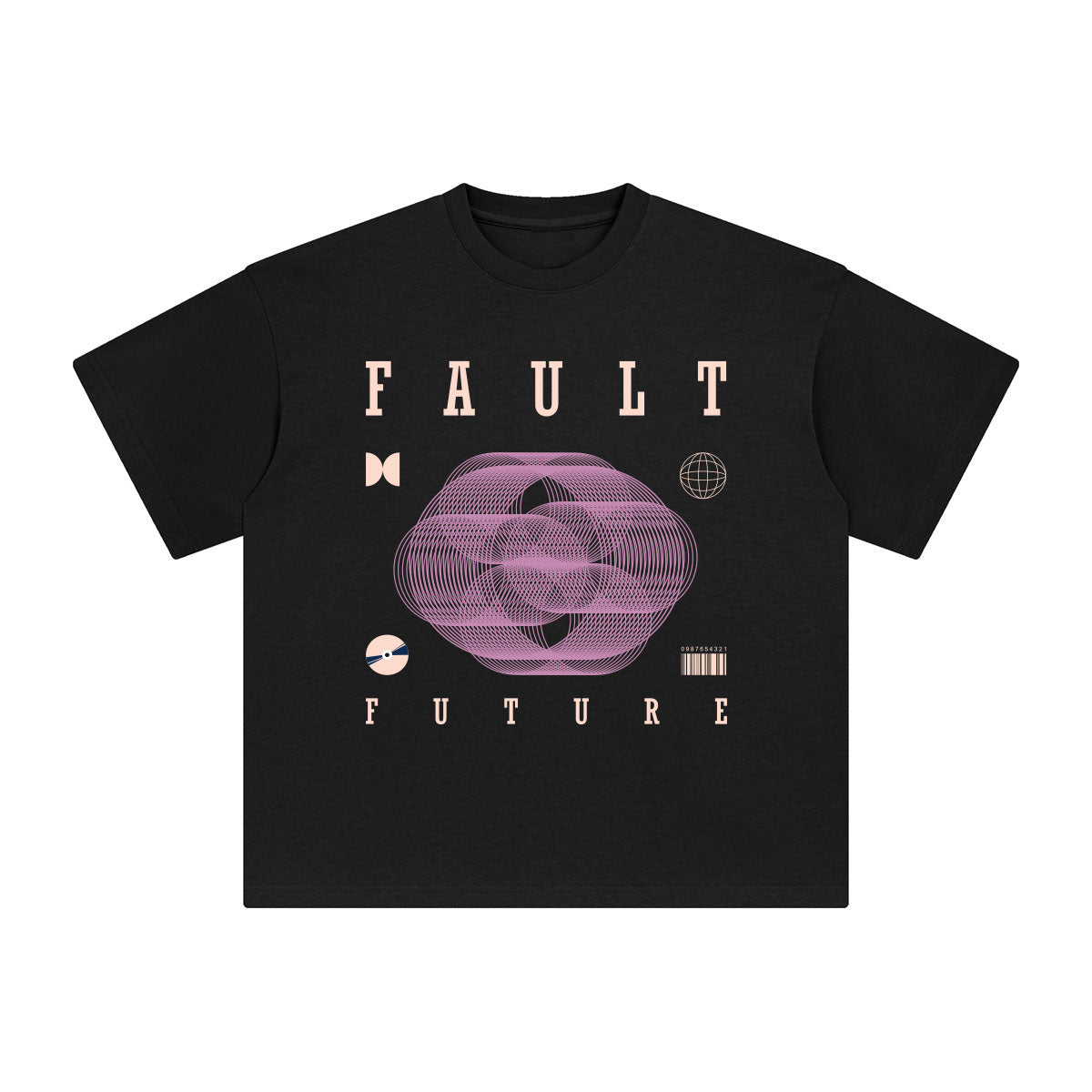 Fault Abstract Art Graphic T Shirt-INNBLAC Fashion Apparel