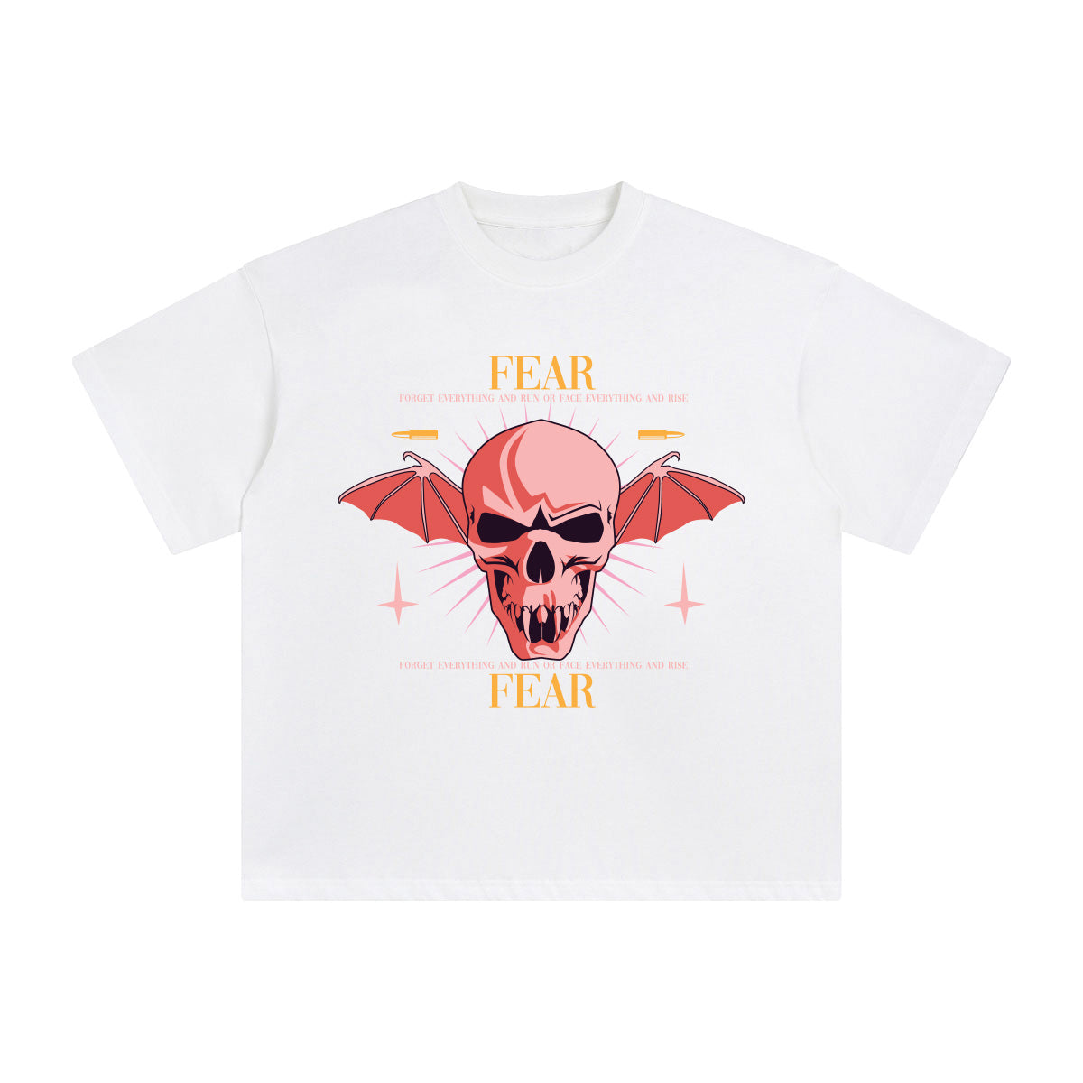 Fear Abstract Graphic Tee-INNBLAC Fashion Apparel