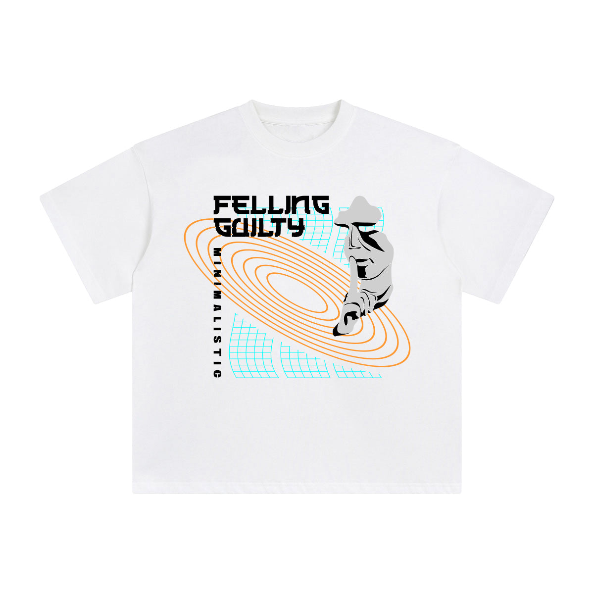 Feeling Guilty Abstract Art Graphic Tee-INNBLAC Fashion Apparel