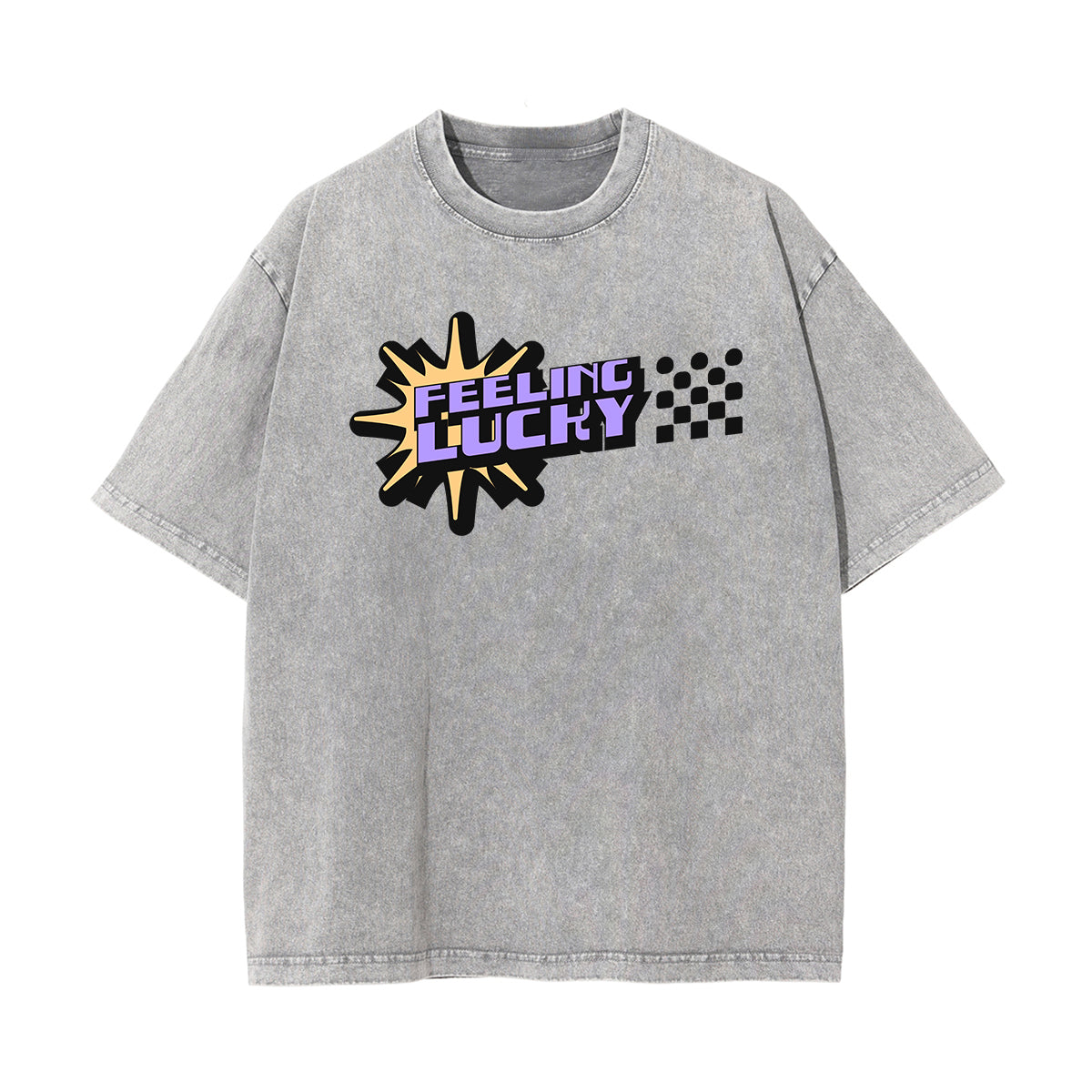 Feeling Lucky Y2K Valentines Graphic Tee-INNBLAC Fashion Apparel