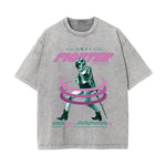 Fighter Girl Y2K Chrome Graphic Tee-INNBLAC Fashion Apparel