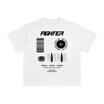 Fighter Never Give Up Abstract Graphic Tee-INNBLAC Fashion Apparel