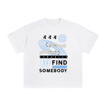 Find Somebody Abstract Art Graphic Tee-INNBLAC Fashion Apparel