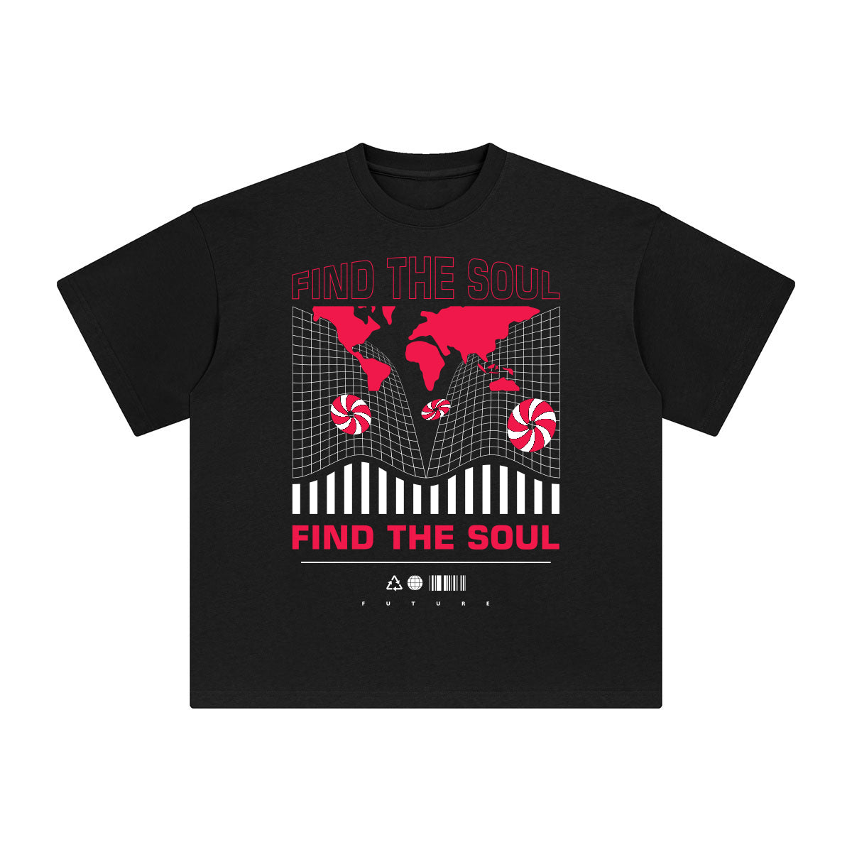 Find the Soul Abstract Graphic Tee-INNBLAC Fashion Apparel