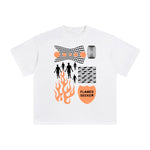 Flames Seeker Abstract Graphic Tee-INNBLAC Fashion Apparel