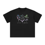 Flowers Graphic T Shirt-INNBLAC Fashion Apparel