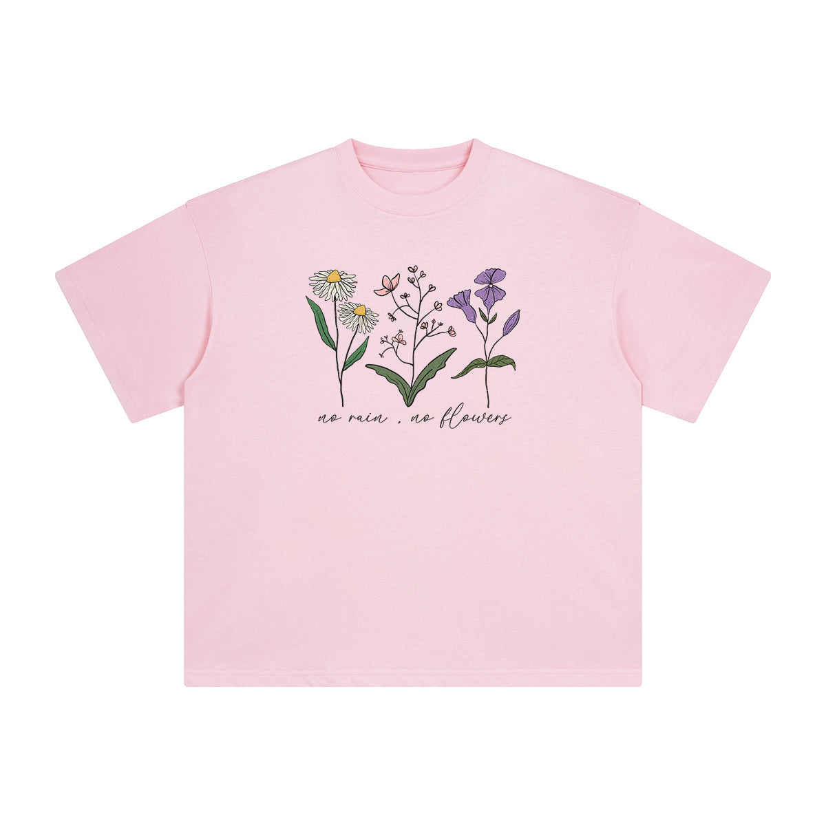 Flowers Graphic T Shirt-INNBLAC Fashion Apparel