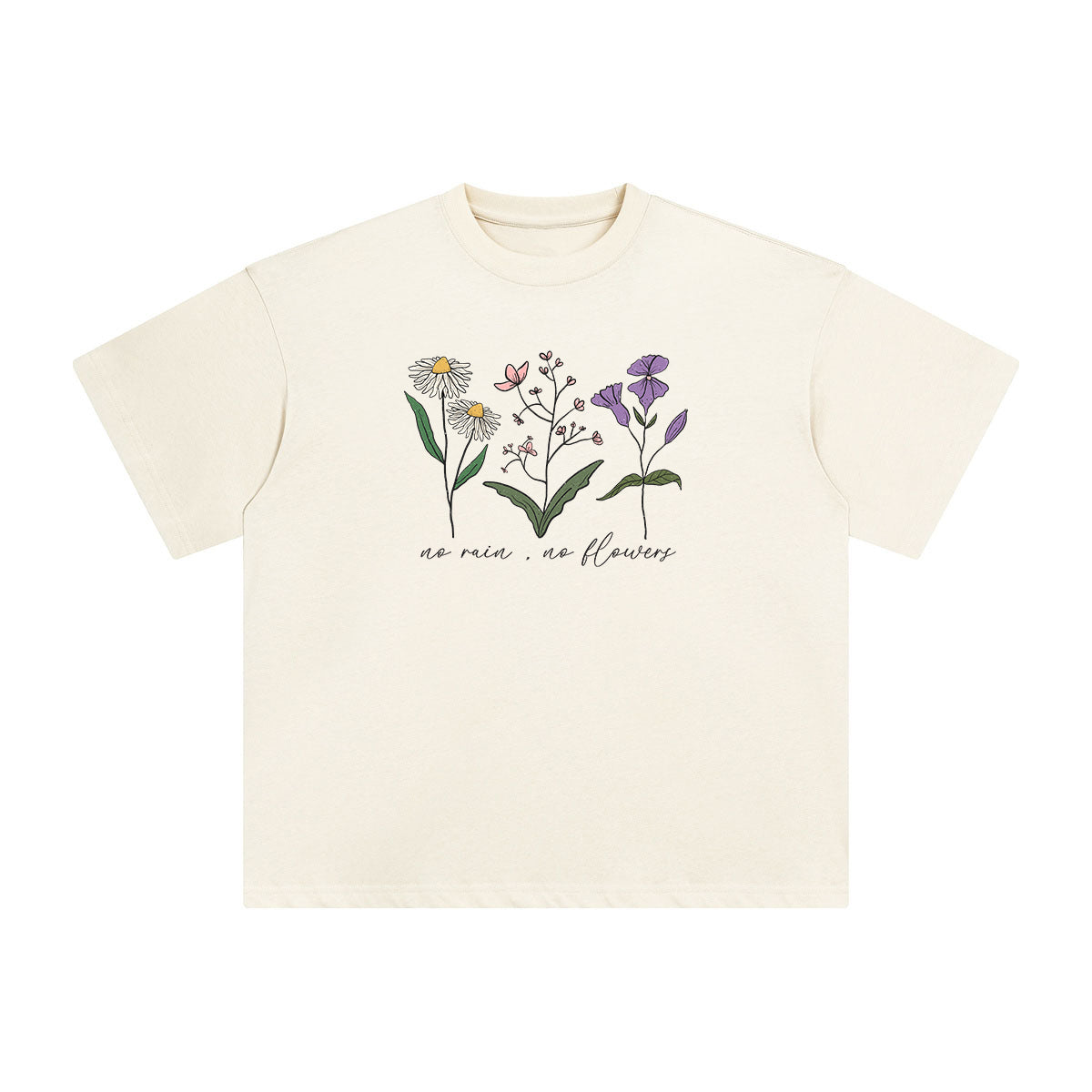 Flowers Graphic T Shirt-INNBLAC Fashion Apparel