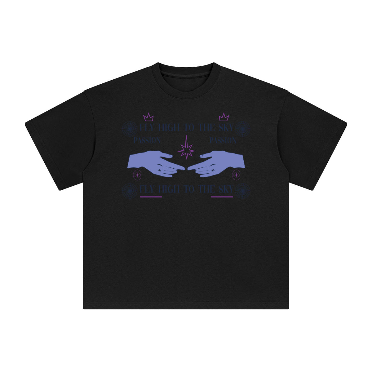 Fly High to the sky Abstract Graphic Tee-INNBLAC Fashion Apparel