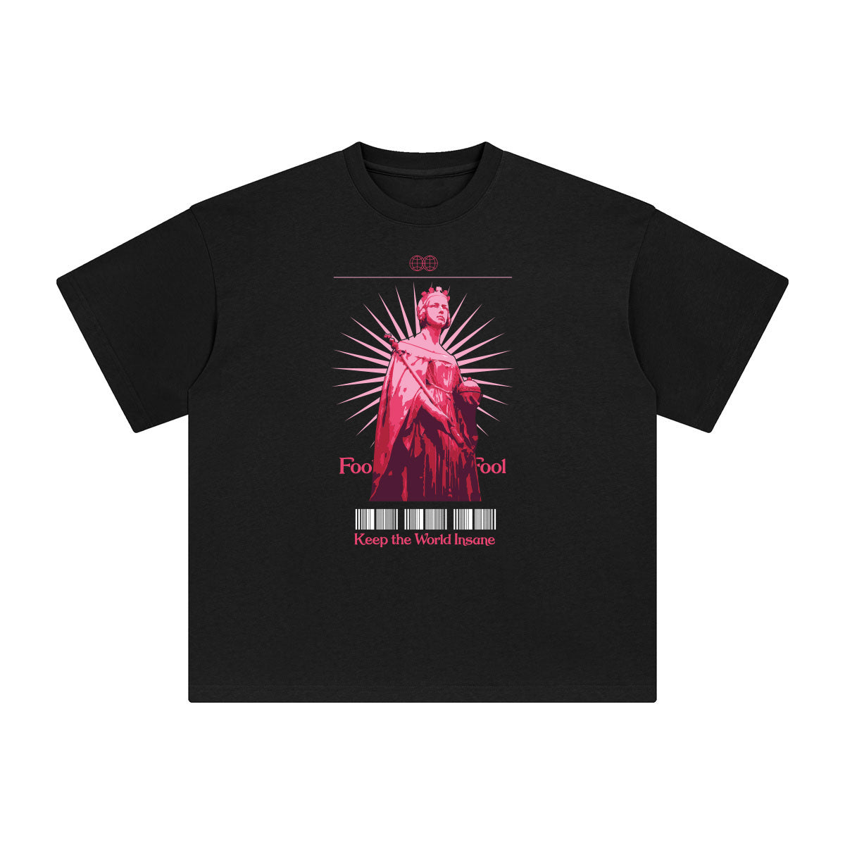 Fool Abstract Graphic Tee-INNBLAC Fashion Apparel