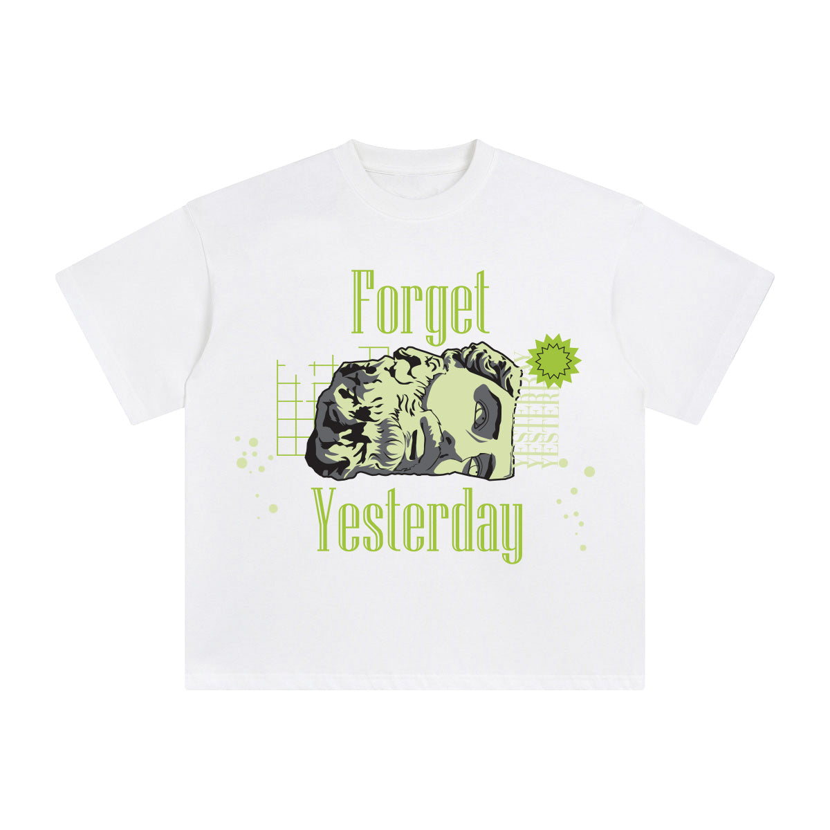 Forget Yesterday Abstract Art Graphic Tee-INNBLAC Fashion Apparel
