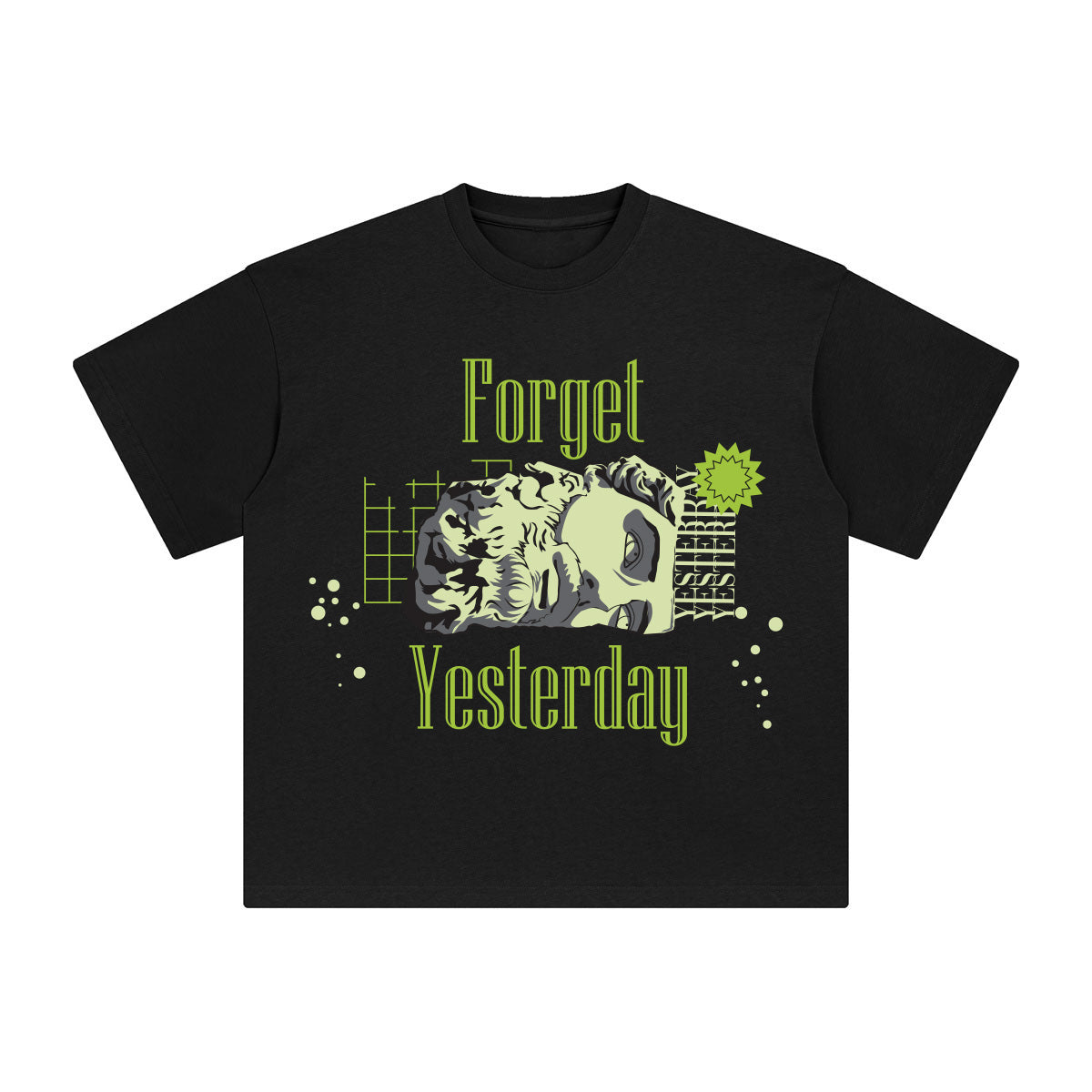 Forget Yesterday Abstract Art Graphic Tee-INNBLAC Fashion Apparel