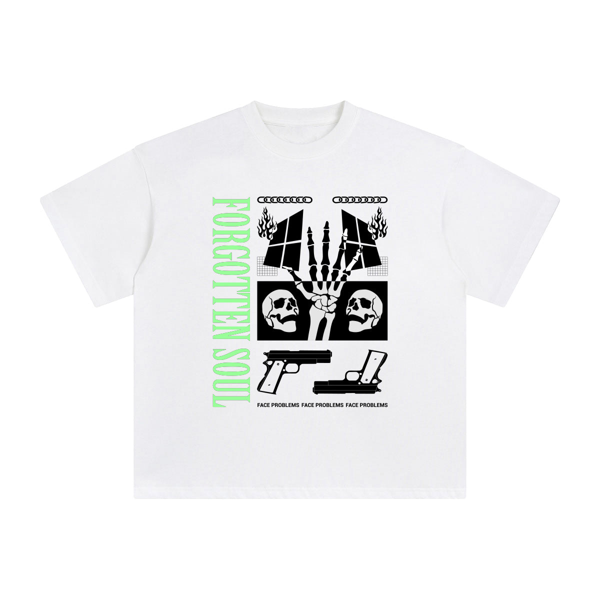 Forgotten Soul Aesthetic Graphic Tee-INNBLAC Fashion Apparel