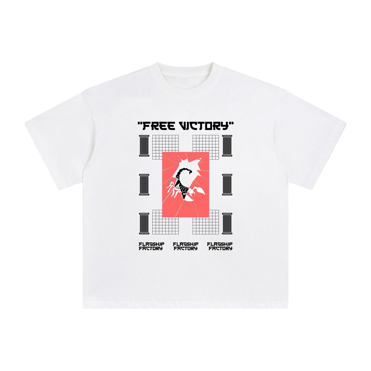 Free Victory Aesthetic Graphic Tee-INNBLAC Fashion Apparel