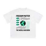 Freedom Matter Abstract Art Graphic Tee-INNBLAC Fashion Apparel