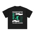 Freedom Matter Abstract Art Graphic Tee-INNBLAC Fashion Apparel