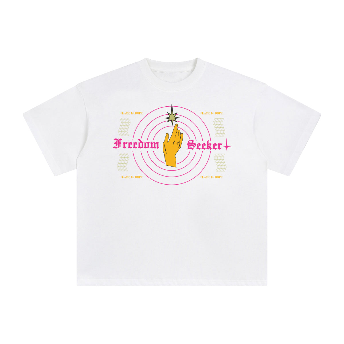 Freedom Seeker Abstract Graphic Tee-INNBLAC Fashion Apparel