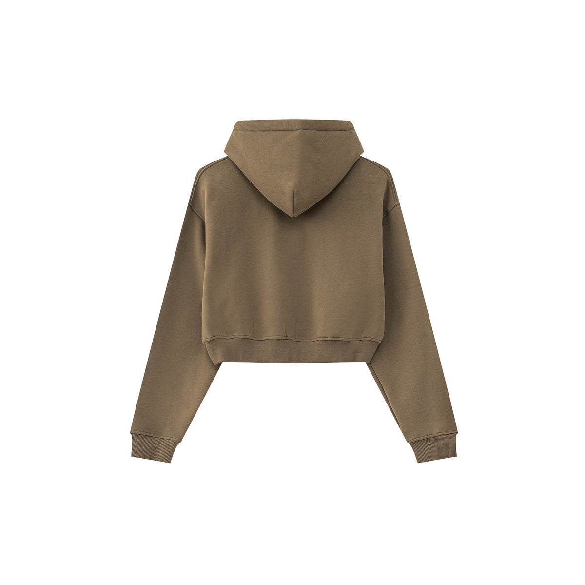 Cropped Zipped Up Hoodie-INNBLAC Fashion Apparel