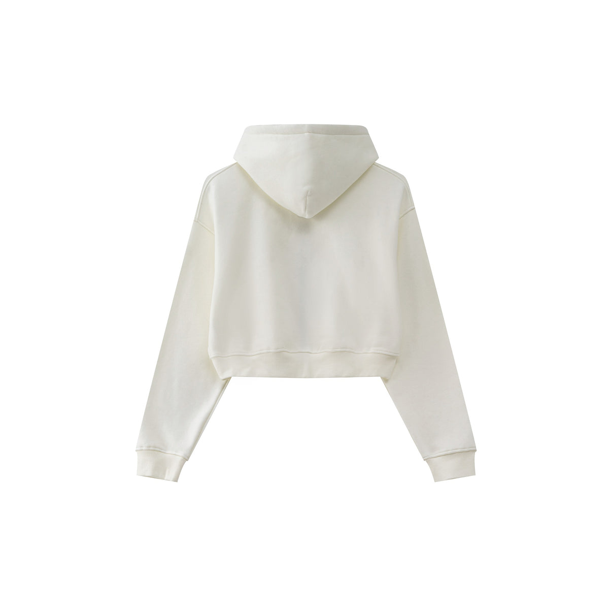 Cropped Zipped Up Hoodie-INNBLAC Fashion Apparel