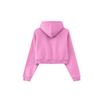 Cropped Zipped Up Hoodie-INNBLAC Fashion Apparel