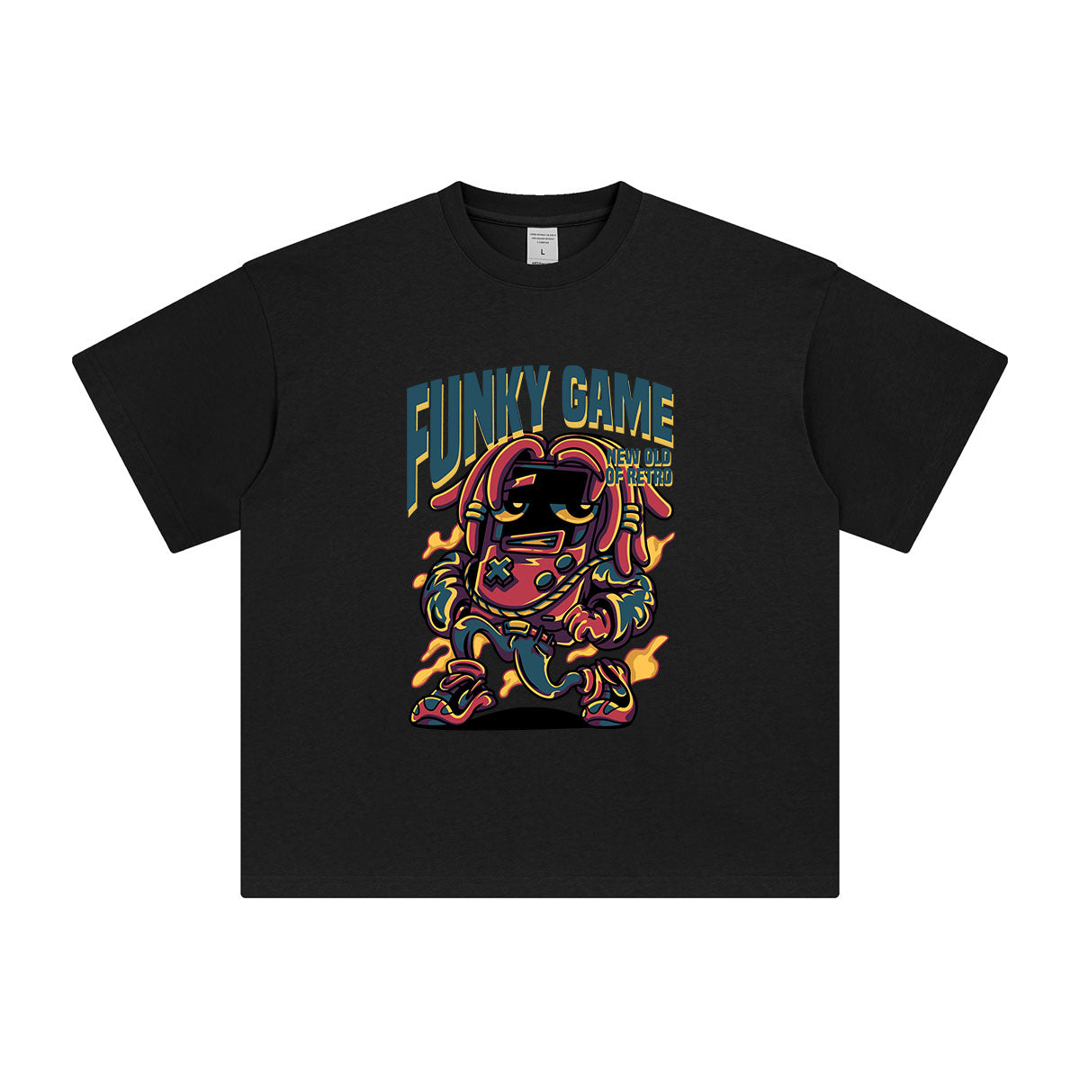 Funky Game Retro Graphic T Shirt-INNBLAC Fashion Apparel