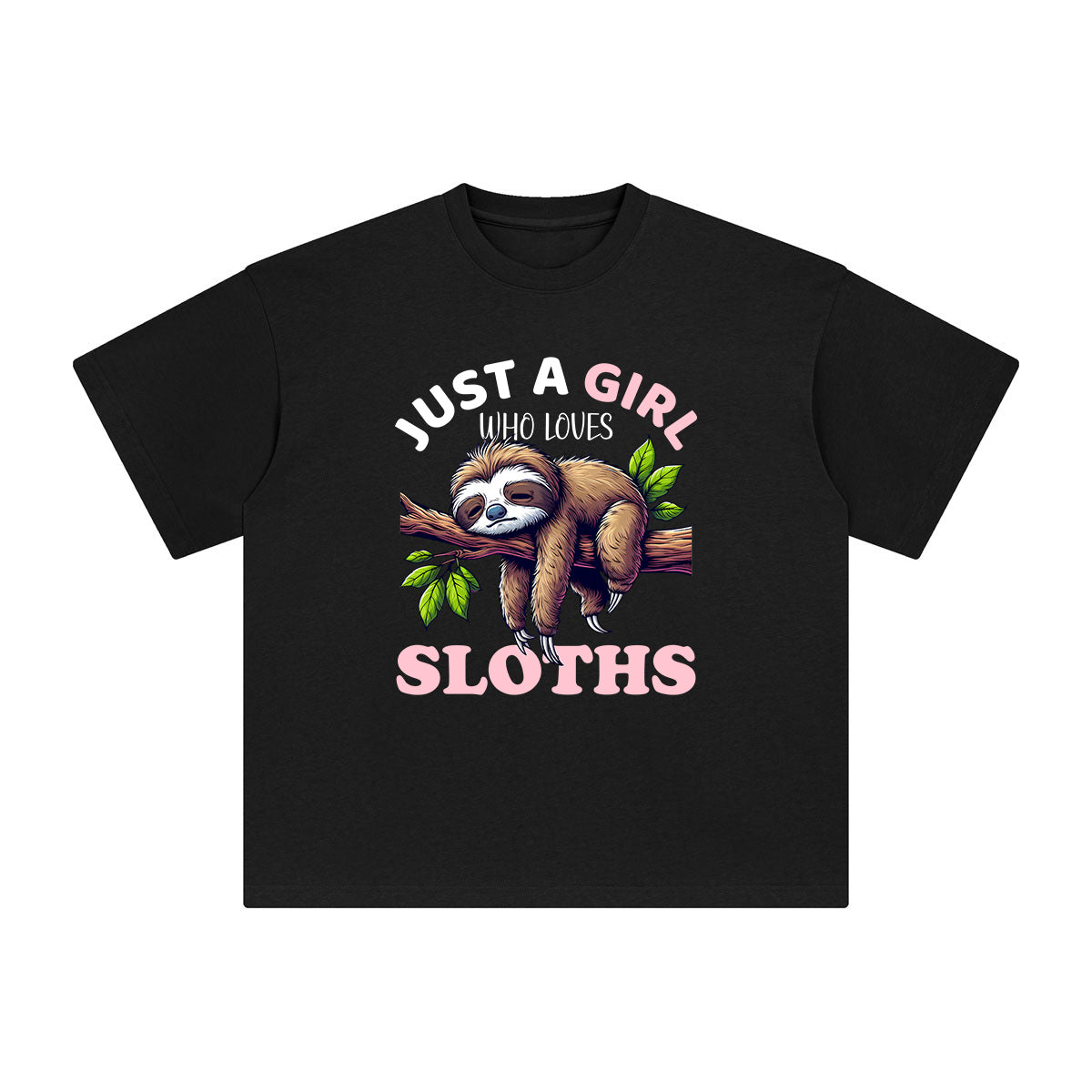 Funny Sloth Graphic Tee-INNBLAC Fashion Apparel
