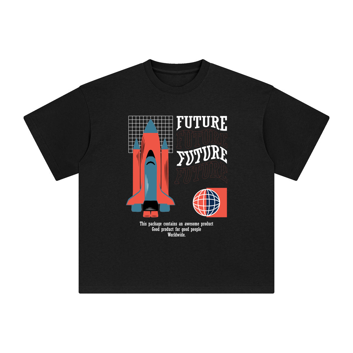 Future Abstract Art Graphic Tee-INNBLAC Fashion Apparel