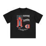 Future Abstract Art Graphic Tee-INNBLAC Fashion Apparel