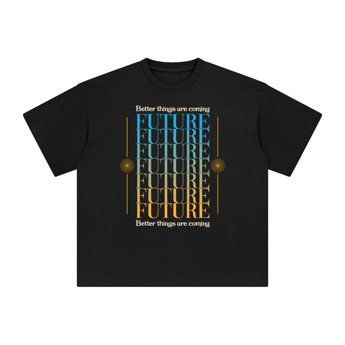 Future Abstract Graphic Tee-INNBLAC Fashion Apparel