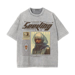 Girl Y2k Streetwear Graphic Washed Tee-INNBLAC Fashion Apparel