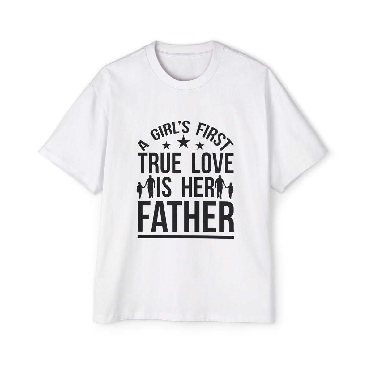 Girl & Father's Slogan Graphic Tee-INNBLAC Fashion Apparel