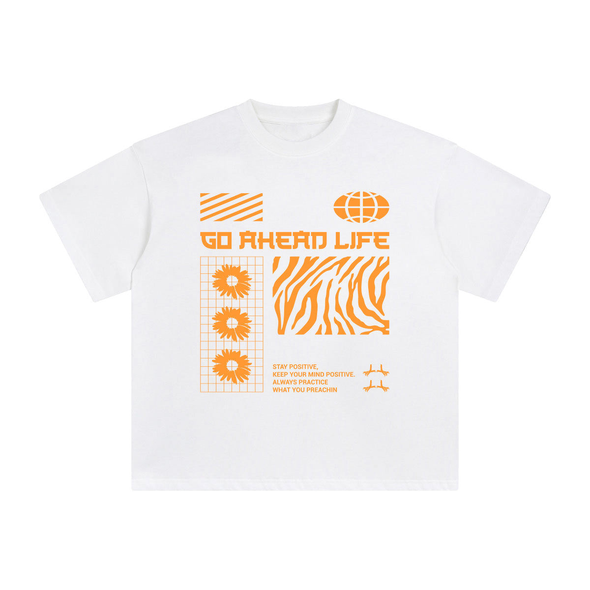 Go Ahead Life Graphic T Shirt-INNBLAC Fashion Apparel