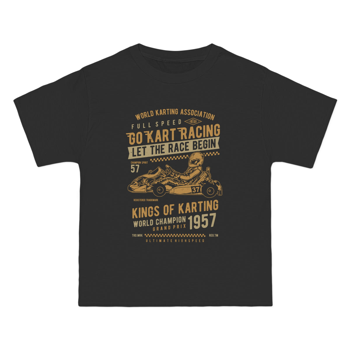 Go Kart Racing Retro Graphic Tee-INNBLAC Fashion Apparel