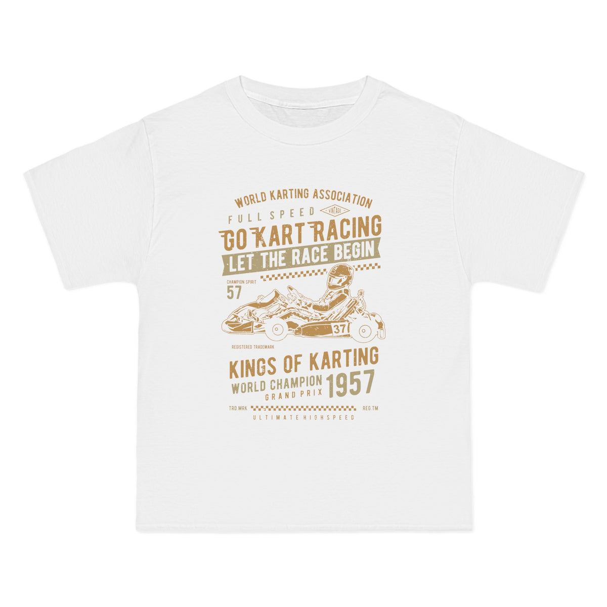 Go Kart Racing Retro Graphic Tee-INNBLAC Fashion Apparel