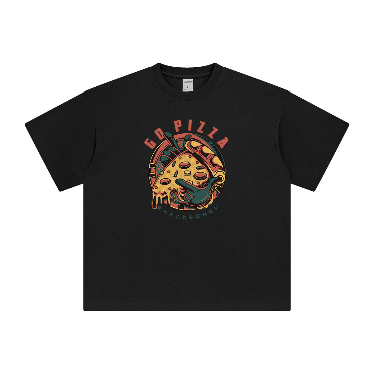 Go Pizza Aesthetic Graphic T Shirt-INNBLAC Fashion Apparel