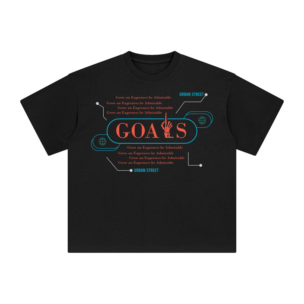 Goals Abstract Graphic Tee-INNBLAC Fashion Apparel