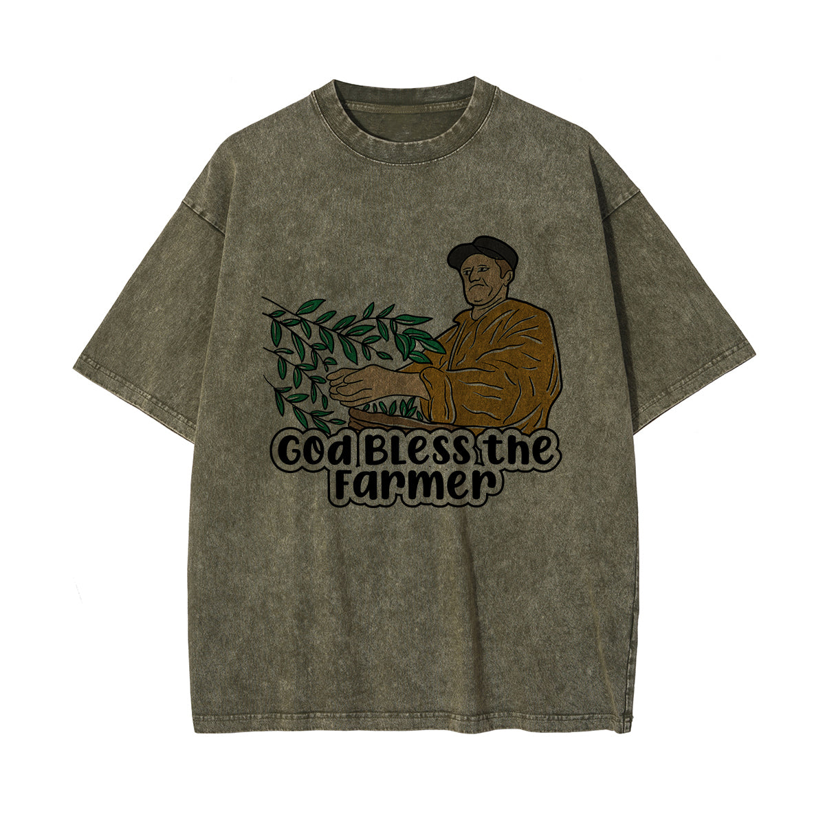 God Bless the Farmer Graphic Tee-INNBLAC Fashion Apparel