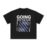 Going with the Flow Abstract Graphic Tee-INNBLAC Fashion Apparel