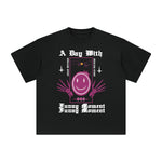 Gothic Style Smile Graphic T Shirt-INNBLAC Fashion Apparel