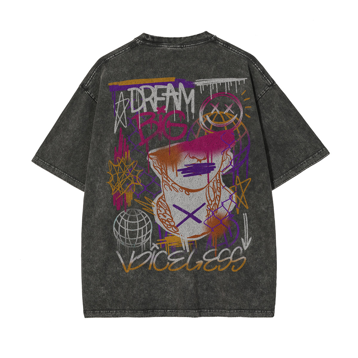 Graffiti Aesthetic Graphic Heavyweight Tee-INNBLAC Fashion Apparel