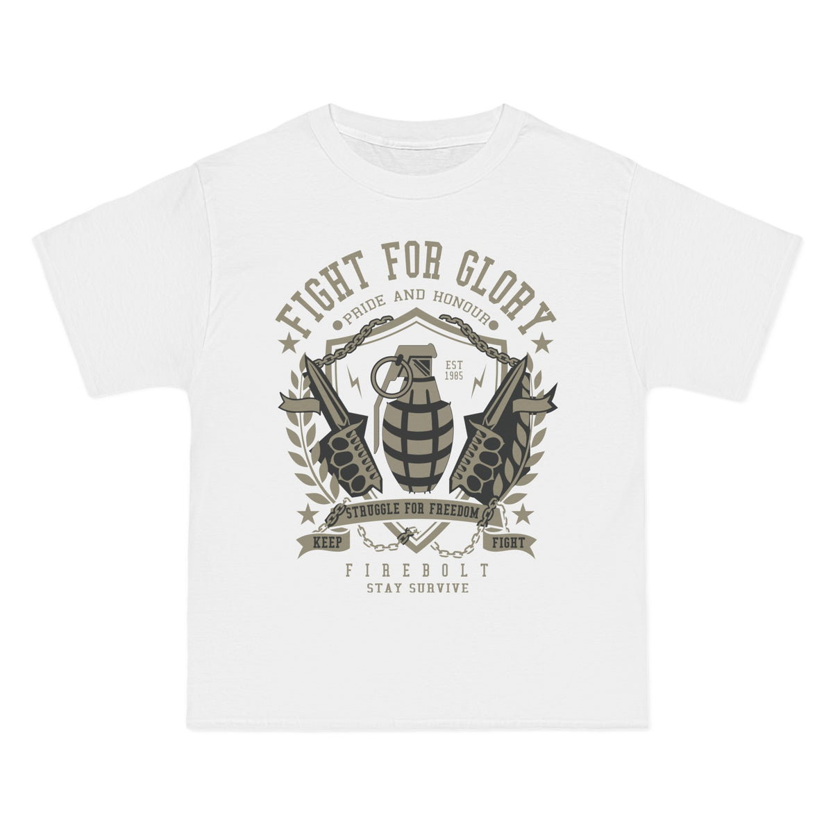 Grenade Retro Graphic T Shirt-INNBLAC Fashion Apparel