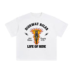 HIGHWAY RULER Motorcycle Graphic Tee-INNBLAC Fashion Apparel