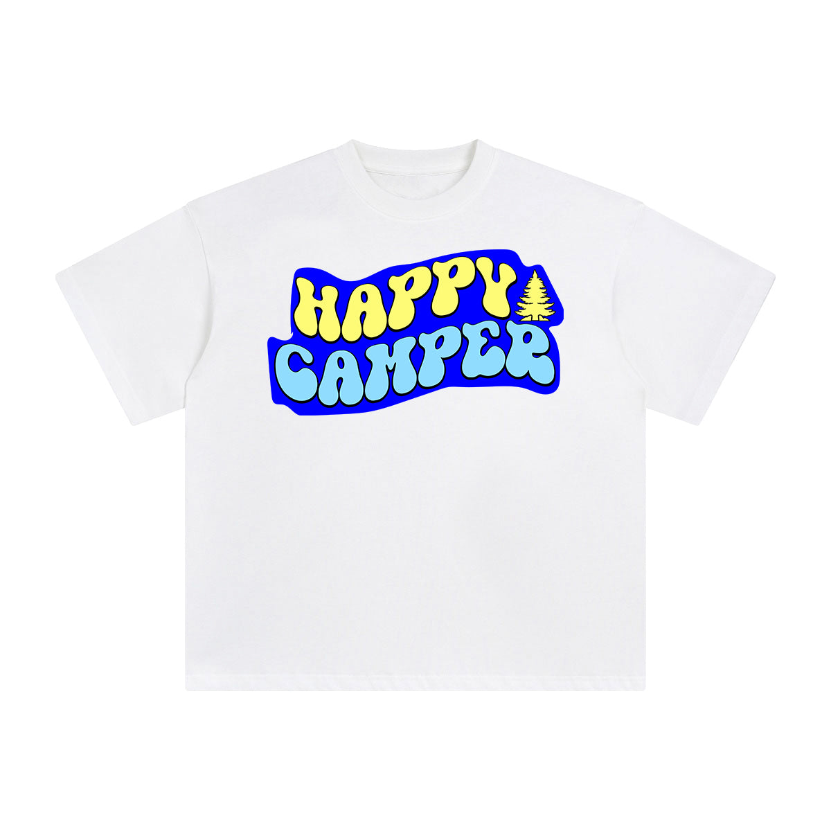 Happy Camper Graphic Tee-INNBLAC Fashion Apparel